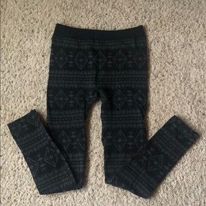 Fleece lined leggins